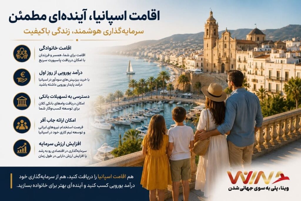مزایا اقامت سرمایه‌گذاری اسپانیا